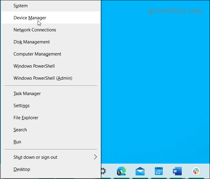 menu utente avanzato di gestione dispositivi