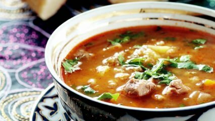 Come viene prodotta la zuppa uzbeka?