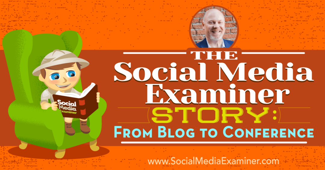 La storia di Social Media Examiner: dal blog alla conferenza con approfondimenti di Mike Stelzner con intervista di Ray Edwards sul podcast del social media marketing.