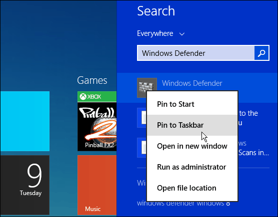 Schermata iniziale di Windows 8-1