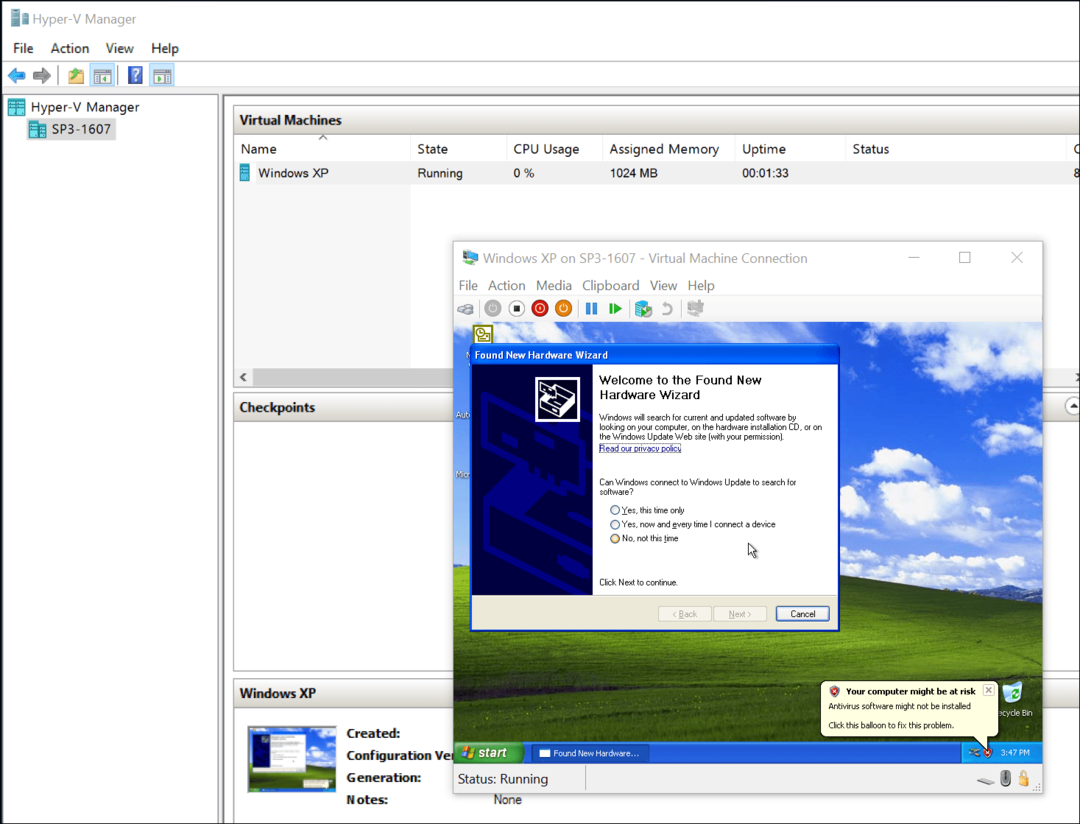 Come migrare le VM VirtualBox su Hyper-V di Windows 10