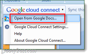 menu aperto di google cloud connect - tramite google blog blogspot
