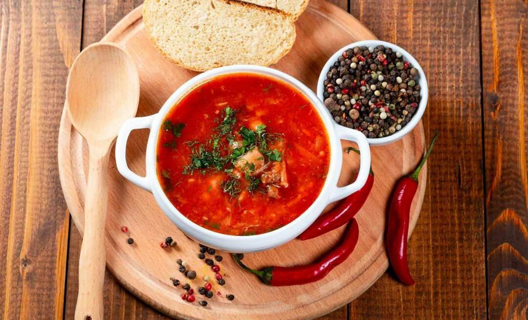 Come fare la zuppa di peperoni? Come fare la zuppa di peperoni rossi? ricetta zuppa di peperoni verdi
