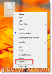 Come rinominare un file in Windows Vista:: groovyPost.com