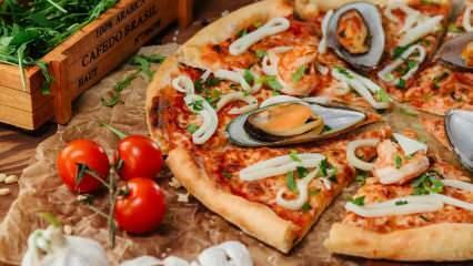 Come fare la pizza ai frutti di mare? Ricetta della pizza mediterranea ai frutti di mare a casa! Pizza Di Mare