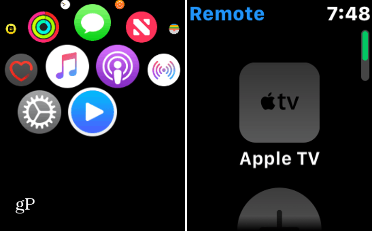 Collega Apple Watch ad Apple TV