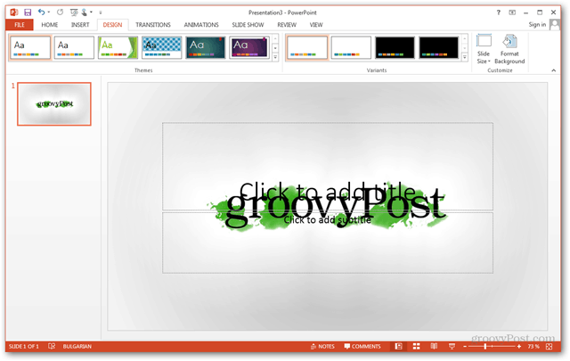 Office 2013 Template Crea Crea design personalizzato POTX Personalizza le diapositive Tutorial Come personalizzare lo sfondo