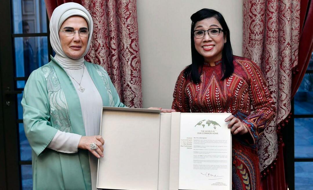 La First Lady Erdoğan ha incontrato la moglie del Primo Ministro del Vietnam!