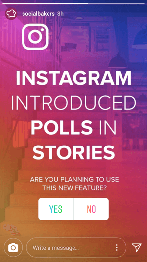 @socialbakers chiede input sulla nuova funzione di polling.