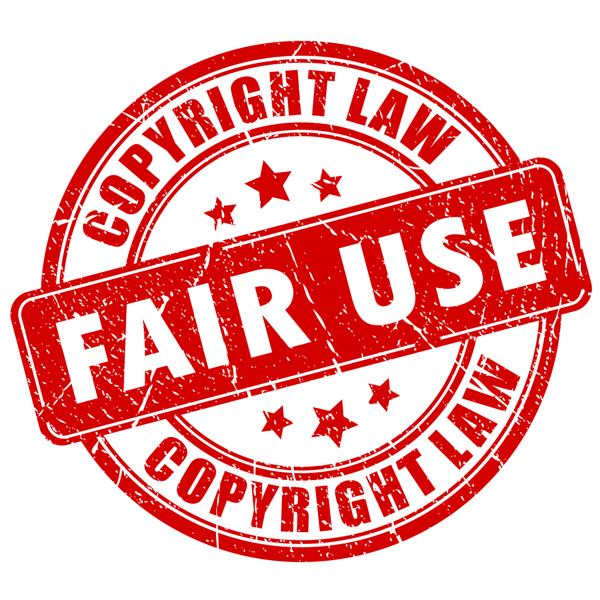 La dottrina del Fair Use consente un certo utilizzo di immagini e contenuti purché tale uso non ostacoli i diritti dell'autore.