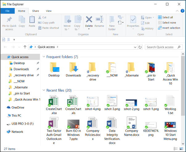 Accesso rapido a Windows 10