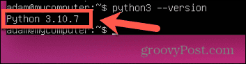 versione ubuntu python