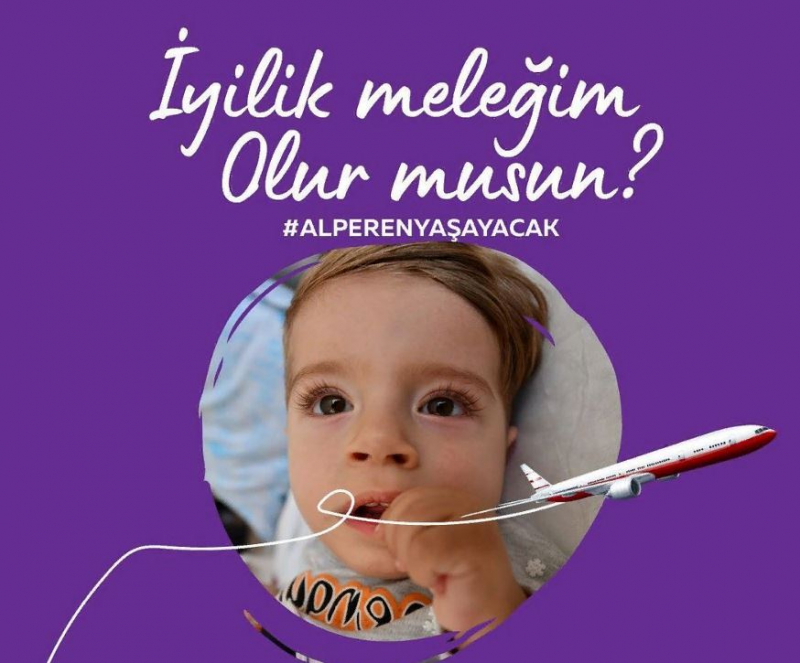 Il paziente SMA Alperen Karakoç sta aspettando il tuo aiuto! "Respira ad Alperen!"