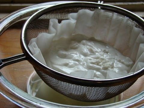 Ricetta dello yogurt filtrato