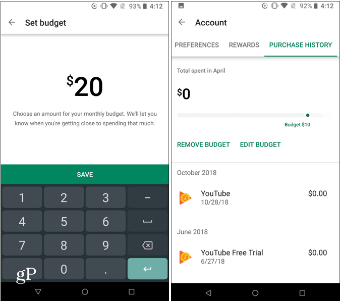 Imposta il budget di Google Play