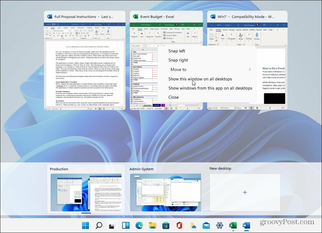 Desktop virtuali Windows 11