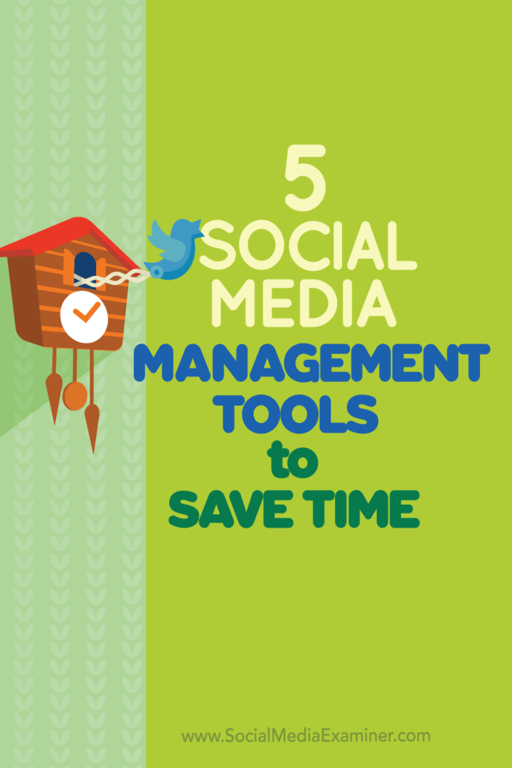 strumenti di gestione dei social media per risparmiare tempo