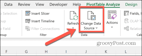 excel modifica origine dati