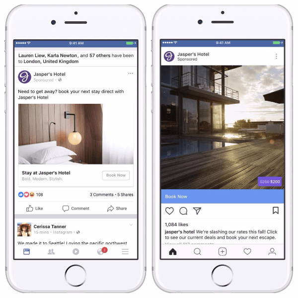 Facebook aggiunge contesto sociale e sovrapposizioni agli annunci dinamici per i viaggi.
