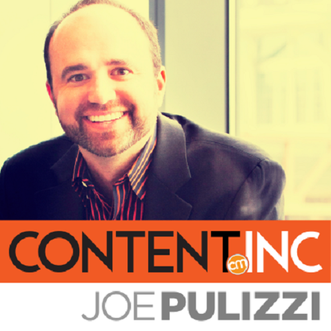 Per Content Inc., Joe Pulizzi utilizza contenuti riproposti per i suoi podcast e il libro in uscita.