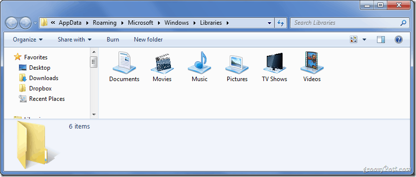 Come modificare l'icona di una libreria di Windows 7