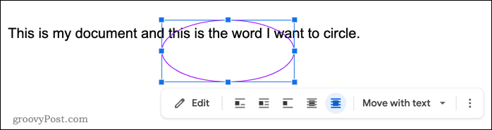 google docs ha spostato la forma