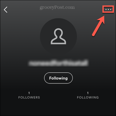 impostazioni dei follower su dispositivi mobili di spotify