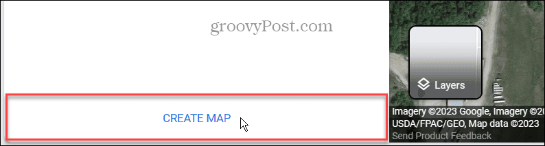 opzione crea mappa google map