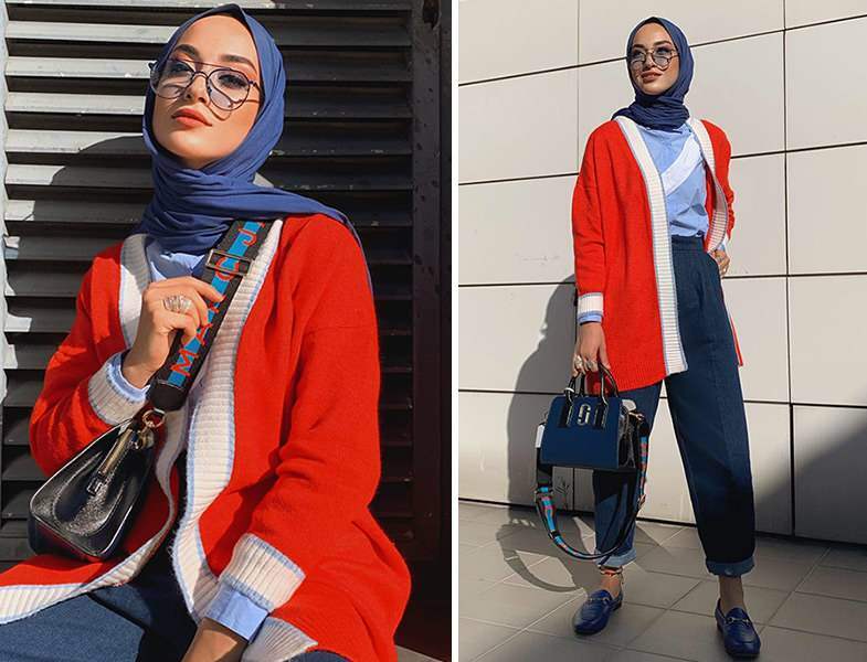 Modelli di cardigan che si distinguono nella moda hijab del 2021 | Come combinare i cardigan?
