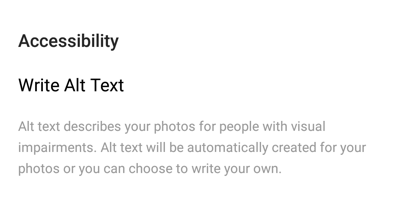 Come aggiungere testo alternativo ai post di Instagram, descrizione del testo alternativo e a che scopo serve