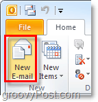 Componi un nuovo messaggio di posta elettronica in Outlook 2010