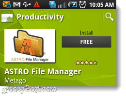 Installazione gratuita di Astro file manager