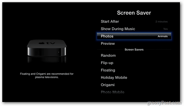 Opzioni di Screen Saver