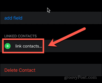 collegare i contatti su iphone