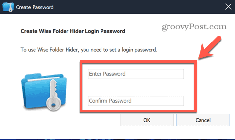saggia password per nascondere le cartelle