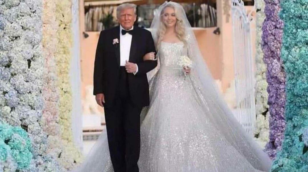 L'abito da sposa di Tiffany Trump ha segnato il matrimonio