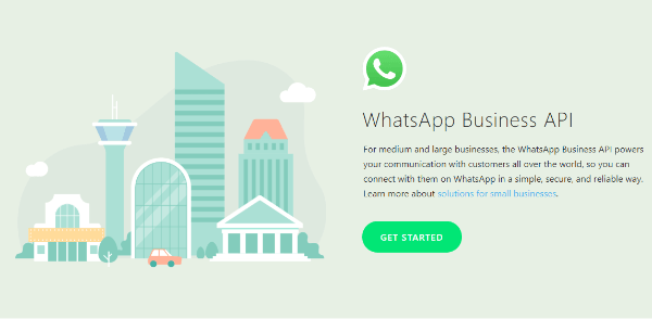 WhatsApp ha ampliato i suoi strumenti di business con il lancio dell'API WhatsApp Business, che consente la gestione di medie e grandi imprese e inviare messaggi non promozionali ai clienti come promemoria di appuntamenti, informazioni sulla spedizione o biglietti per eventi e altro per un importo fisso Vota.