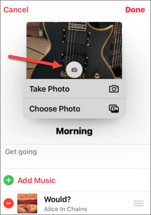 cambia l'immagine di una playlist su Apple Music