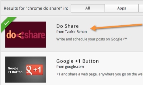 installa il plugin doshare