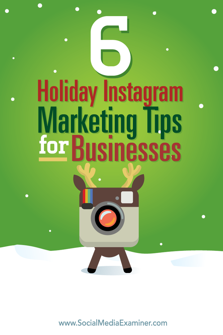 suggerimenti di marketing per le vacanze per instagram