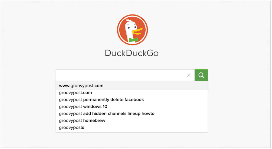 Sito Web DuckDuckGo
