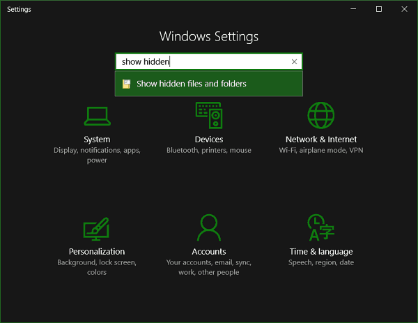 Come mostrare cartelle e file nascosti in Windows 10