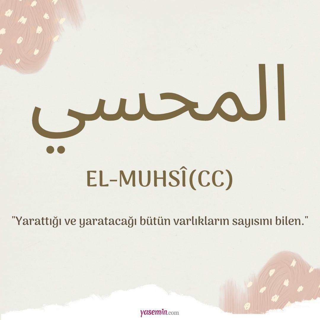Cosa significa al-Muhsi (cc)?