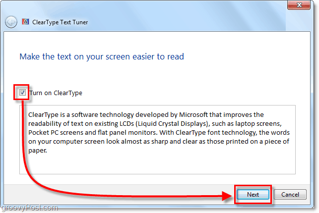 Come leggere il testo in Windows 7 più facilmente con ClearType