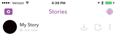 Salva l'intera storia di Snapchat alla fine di ogni giornata.