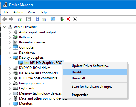 dev-manager modalità provvisoria windows 10