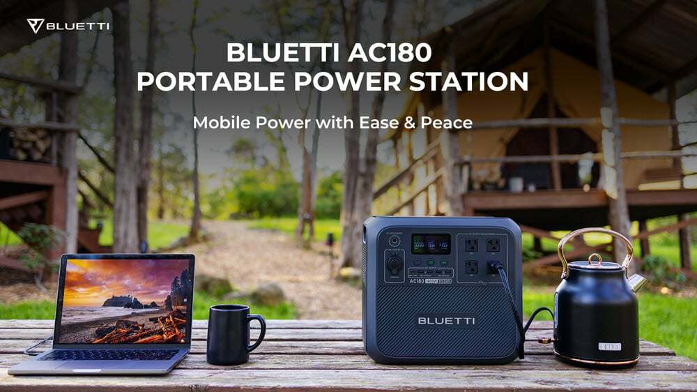 AC180 di BLUETTI: centrali elettriche portatili trasformabili per attività all'aperto avventurose
