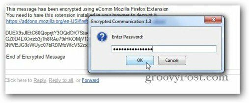 decifrare la password di comunicazione crittografata