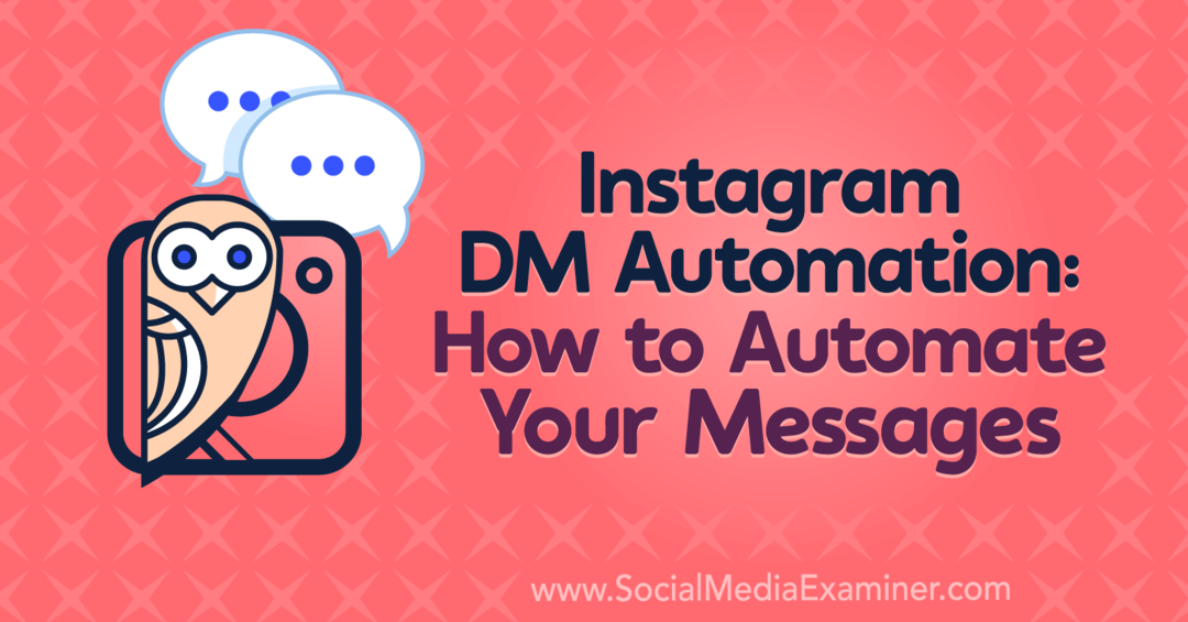 Instagram DM Automation: come automatizzare i tuoi messaggi con approfondimenti di Natasha Takahashi sul podcast di social media marketing.