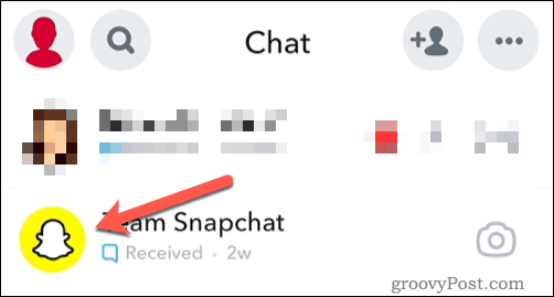 Apri l'icona dell'amico su Snapchat